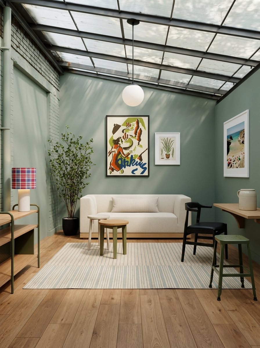 Warm Conservatory Haven, a room made over by romy