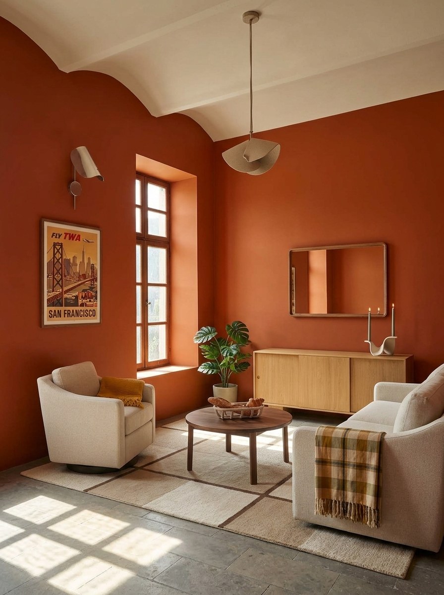 Earthy Plaster & Warm Ochre Sanctuary, a room made over by romy